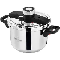 Swiss Haus RVS drukpan met scharnierende handgrepen, 4 liter