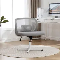 Selius Bureaustoel Zonder Armen - Schommelstand - Ergonomisch Cross-Legged Ontwerp - Kunststof