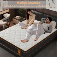 Selius 10-inch Memory Foam Hybrid Matras - Hybride Matras - Pocketveermatras - Traagschuimmatras
