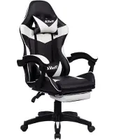 Selius Gamingstoel - Gaming Chair - Bureaustoel - Gamer Stoel - Ergonomische Stoel - Met Voetensteun
