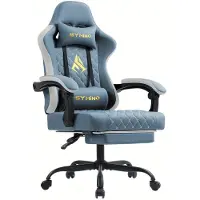 Selius Gamingstoel - Gamestoel - Bureaustoel - Pc-Stoel - Werkstoel - Ergonomisch Design - Verstelbare Voetsteun