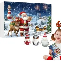 Selius Advent Kalender - Kabouter Poppen Aftelkalender - Kerst Pluche Kalender Doos