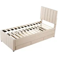 Selius Hoogslaper – Kinderbed – Stapelbed – Eenpersoonsbed – Linnen Bekleding – Uitschuifbaar – Met Opberglades