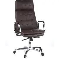 Selius Bureaustoel - Draaistoel - Managersstoel - XXL Bureaustoel - Kantoorstoel - Nappalederen Bekleding