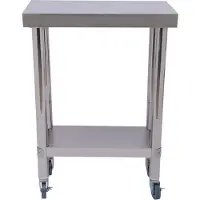 Selius Werkbank Roestvrijstalen 300 kg Draagvermogen 60x45x85 cm Keukenwerkbank Cateringtafel