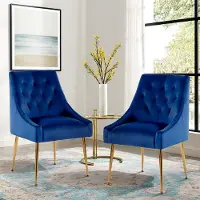 Selius Bureaustoel - Stoel - Fauteuil - Zithoekstoel - Kantoorstoel - Set Van 2 - Bekleding