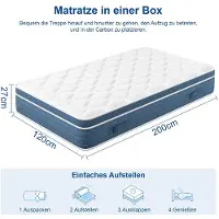 Selius Hybride Queen Matras met Pocketveren en Luxe Euro Top