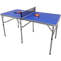 Selius Tafeltennistafel Opvouwbaar - MDF Aluminium - 152x76x76 cm - Inclusief Rackets En Ballen - Sporttafel