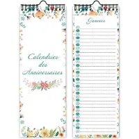 OCreon Verjaardagskalender - Eeuwigdurende kalender voor kinderen - Kantoor - Familie (lichtgroen)