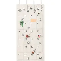 OCreon Adventskalender om zelf te vullen - 2025 Wandkalender van Tafijer met 24 Vakjes - Cadeauverpakking
