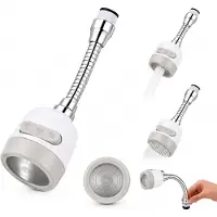 OCreon 360° flexibele kraanverlenging - M22 keukenkraanbeluchter - 2 modi: spray & douche - Verchroomde waterbeschermer - Draaibaar - Waterdicht