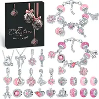 OCreon Adventskalender 2026 sieraden voor meisjes - 24-delig - Kerstkalender sieraden cadeau voor kinderen - Tieners en vrouwen