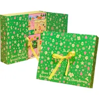 OCreon Groene geschenkdoos voor adventskalender 2025 - Meisjes vrouwen - Kerstkalender doos kerstcadeaubox - 24 dagen adventskalender countdown