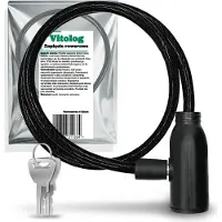Vitolog Fietsslot, fietsprotectie, kabel, fietsslot, sleutel