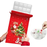 OCreon Kerst adventskalender leeg 2024 lege adventskalender vul jezelf - Vulbare adventskalender - Doe-het-zelf adventskalenderkit