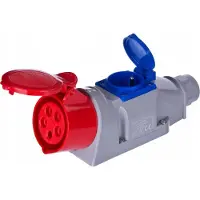 TAREL Stopcontact 1x16A 5P 400V + 230V, nummer 175