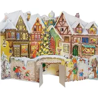 OCreon Adventskalender zum aufstellen an der mauer : papier-adventskalender