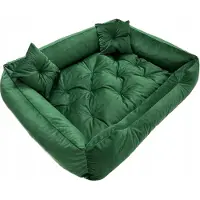 Dogs 4 Life Luxe Groen Velours Hondenkussen 135x100cm Antislip
