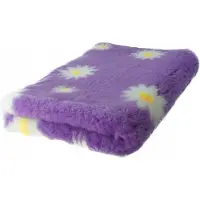 Buba Droogbed Hondenmand Antislip 28mm Lila met Stokjes 75x50cm