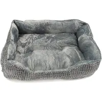 JOEJOY Hondenbed XL, grijs, wasbaar, zacht, comfortabel hondenmandje