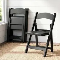 Clevich klapstoelen, tuinstoelen, set van 4, geschikt tot 200 kg, stapelbaar, gaststoelen, gepoedercoat
