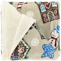 Unique living - Plaid Snowy - 130x160cm - Mulitkleur