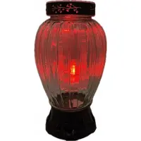 Ignis Zonne-energie Grafsteenlamp Glas met LED Vlam - Sfeervol & Duurzaam