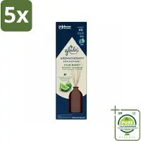 Glade 5 x - Geurstokjes Calm Mind - Aromatherapie Geurverspreiding - 80 ml - Grootverpakking - Vaatwasstrips - Geurstokjes - Ontspanning - Geur - Aromatherapie - Rust