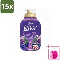 Lenor 15 x - Wasverzachter - Fresh Air Maneschijn - Ultra Geconcentreerd - 36 Wasbeurten - Bulkverpakking - Wasverzachter - Douchemop - Frisheid