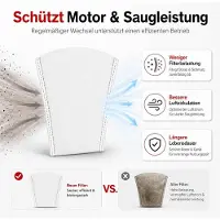 VHV - Stofzuigerzakken geschikt - 10 stuks - Wit - Vervangende filterzakken - Stofzuigerfilterzak - Vervangende accessoires - voor einhell power x