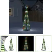 The Living Store LED-kerstboom 275 LEDs kleurrijk 180 cm - Kerstverlichting - Lichtset - Kerstboomverlichting - Buitensetups - Tuinversiering