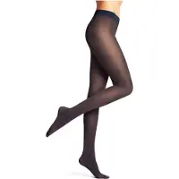 Falke Pure Matt eenkleurig materiaal ondoorzichtig 50 DEN panty dames blauw - maat S