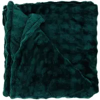 Unique living plaid tina dark green 150x200cm