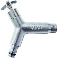 GEKA plus Design-Kraan Buitendraad 3/4 Inch plus Steeksysteem