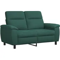 vidaXL Bankstel 2 pcs Donkergroen Stof