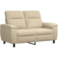 vidaXL Bank Crèmekleurig 158 x 90 x 95 cm Stof