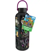Paladone Minecraft Mascots Metalen Waterfles met Draaglus – 500 ml RVS Drinkfles –