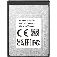 Transcend CFexpress-kaart, 160 GB, Type B, modelnummer: TS160GCFE860