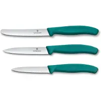 Victorinox Swiss Army Victorinox Swiss Classic keukenmessen set, 3-delig, groentemes, groen