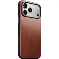 Nomad Modern Horween Leather iPhone 18 Pro Hoesje Olde Dublin Bruin