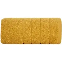 Eurofirany Dali Handdoek 30x50 cm - Mosterdgeel met Glanzende Draad