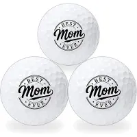 Wilson Golfballen Best Mom Ever - Moederdag Golf Cadeau - 3 stuks - - Bedrukte Golfballen