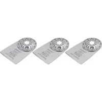 Wolfcraft - 3 Multitool schrapers Starlock - Voor tapijt, vloerbedekking en lijmresten - HCS schrapers 52 mm - 4229100