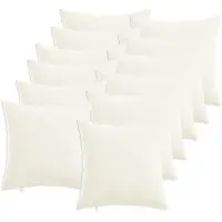 vidaXL Kussensloop 12 st HEERLEN Wit 45 x 45 cm Stof
