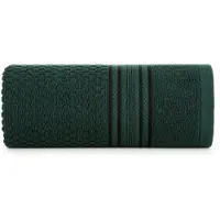 Eurofirany Davos Handdoek 30x50 cm Donkergroen - Zacht & Absorberend Katoen