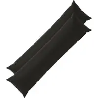 vidaXL Kussen met kussen HEERLEN 2 st Zwart Polyester