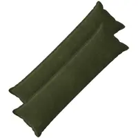 vidaXL Kussensloop 2 st HOUTEN Groen 40 x 145 cm Microfiber Fleece