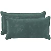 vidaXL Kussensloop 2 st HOUTEN Zee blauw 40 x 70 cm Microfiber Fleece