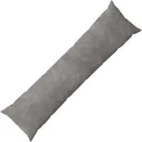 vidaXL Kussensloop HEERLEN Lichtgrijs 40 x 145 cm Microfiber Fleece