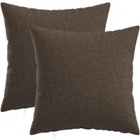 vidaXL Kussensloop 2 st HEERLEN Taupe 35 x 35 cm Stof
